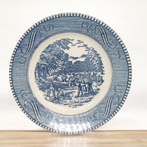 Bread Plate- Currier & Ives by Royal USA - Wheat Harvest